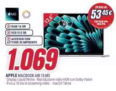 Apple - Macbook Air 13 M5 Apple - Macbook Air 13 M5