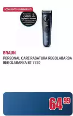 Braun - Personal Care Rasatura Regolabarba Bt 7520