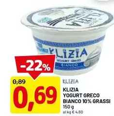 Klizia - Yogurt Greco Bianco 10% Grassi