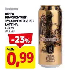 Drachenturm - Birra  12% Super Strong Lattina
