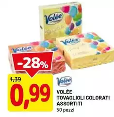 Volée - Tovaglioli Colorati Assortiti