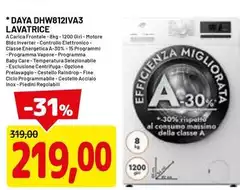 Daya -  Dhw8121va3 Lavatrice