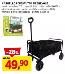 Max - Carrello Portatutto Pieghevole Max - Carrello Portatutto Pieghevole