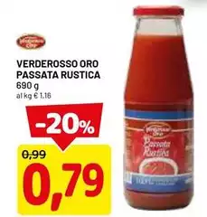 Verderosso oro - Passata Rustica Verderosso oro - Passata Rustica
