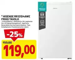 Hisense - R12l4awe Frigo Tavolo Hisense - R12l4awe Frigo Tavolo