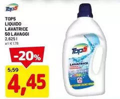 Top5 - Liquido Lavatrice 50 Lavaggi Top5 - Liquido Lavatrice 50 Lavaggi