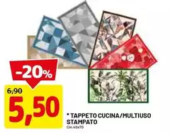 Tappeto Cucina/multiuso Stampato