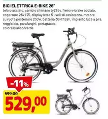 Shimano - Bici Elettrica E-bike 26"