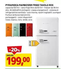 Pyramidea -  Mambo105R Frigo Tavolo Ros
