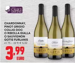Gotis Furlanis - Chardonnay, Pinot Grigio Collio DOC O Ribolla Gialla O Sauvignon Gotis Furlanis - Chardonnay, Pinot Grigio Collio DOC O Ribolla Gialla O Sauvignon
