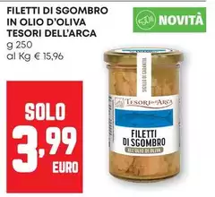 Tesori Dell'Arca - Filetti Di Sgombro In Olio D'oliva