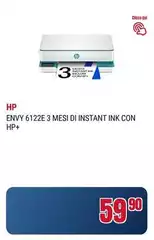 HP - Envy 6122e 3 Mesi Di Instant Ink Con Hp+