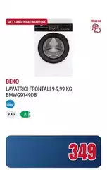 Beko - Lavatrice Frontali 9-9,99 Kg Bmwg9149db Beko - Lavatrice Frontali 9-9,99 Kg Bmwg9149db