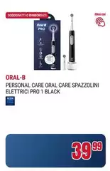Oral b - Personal Care Oral Care Spazzolini Elettrici Pro 1 Black