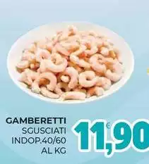 Gamberetti Sgusciati Indop.40/60