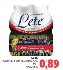 Lete - Acqua Effervescente Lete - Acqua Effervescente