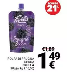 Frullà - Polpa Di Prugna Secca
