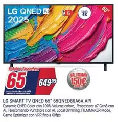 LG - Smart Tv Qned 65" 65qned80a6a.api LG - Smart Tv Qned 65" 65qned80a6a.api