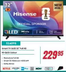 Hisense - Smart Tv Qled 32" Full Hd Hi-Oled Colour Hisense - Smart Tv Qled 32" Full Hd Hi-Oled Colour
