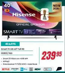 Hisense - Smart Tv Led 40" Full Hd Hd Hisense - Smart Tv Led 40" Full Hd Hd