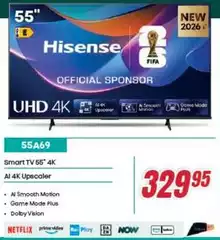 Hisense - Smart Tv 55" 4k Al 4k Upscaler Hisense - Smart Tv 55" 4k Al 4k Upscaler