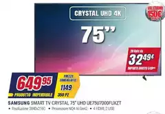 Samsung - Smart Tv Crystal 75" Uhd UE75U7000FUXZT Samsung - Smart Tv Crystal 75" Uhd UE75U7000FUXZT