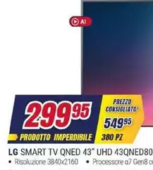 LG - Smart Tv QNED 43" UHD 43QNED80