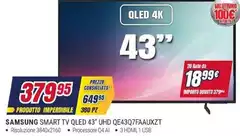 Samsung - Smart Tv Qled 43" Uhd Qe43q7faauxzt