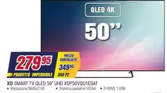 Smart Tv Qled 50" Uhd Xdp50vqu 1esat