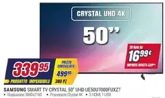 Samsung - Smart Tv Crystal 50" UHD UE50U7000FUXZT