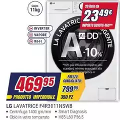 LG - Lavatrice F4R3011NSWB LG - Lavatrice F4R3011NSWB