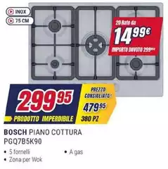 Bosch - Piano Cottura Pgq7b5k90 Bosch - Piano Cottura Pgq7b5k90