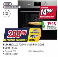 Electrolux - Forno Multifunzione EOD3S44TX2