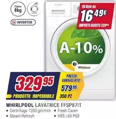 Whirlpool - Lavatrice Ffsp87it Whirlpool - Lavatrice Ffsp87it