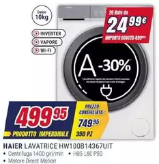 Haier - Lavatrice HW100B14367UIT Haier - Lavatrice HW100B14367UIT