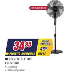 Beko - Ventilatore EFS5100B
