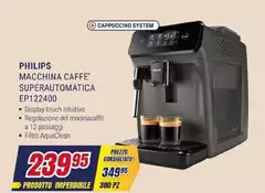Philips - Macchina Caffe' Superautomatica EP122400 Philips - Macchina Caffe' Superautomatica EP122400