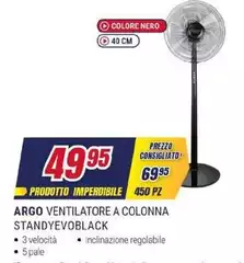 Argo -  Ventilatore A Colonna Standyevolack