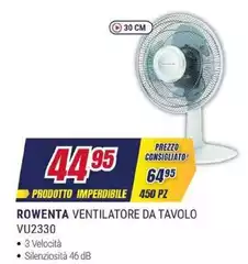 Rowenta - Ventilatore Da Tavolo Vu2330