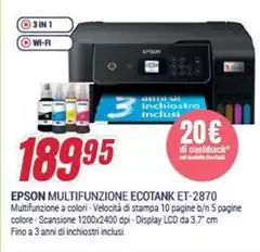 Epson - EcoTank ET-2870 Epson - EcoTank ET-2870