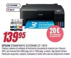 Epson - Ecotank ET-1810 Epson - Ecotank ET-1810