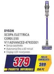 Dyson - Scopa Elettrica Cordless V11advanced 47933301 Dyson - Scopa Elettrica Cordless V11advanced 47933301