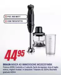 Braun - Mixer Ad Immersione MQ30201 MBK