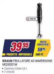 Braun - Frullatore Ad Immersione MQ30201M