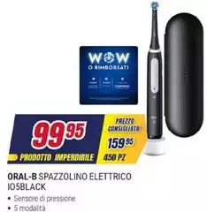 Oral b - Spazzolino Elettrico IO5BLACK Oral b - Spazzolino Elettrico IO5BLACK
