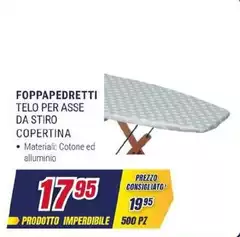 Foppapedretti - Telo Per Asse Da Stiro Copertina