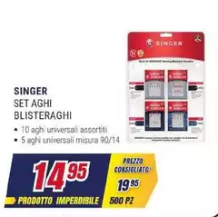 Singer - Set Aghi Blisteraghi Singer - Set Aghi Blisteraghi