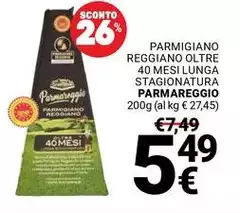 Parmareggio - Parmigiano Reggiano Oltre 40 Mesi Lunga Stagionatura Parmareggio - Parmigiano Reggiano Oltre 40 Mesi Lunga Stagionatura