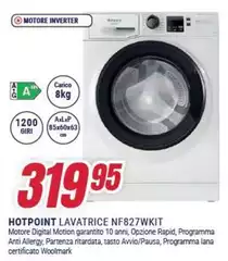 Hotpoint - Lavatrice NF827WKIT Hotpoint - Lavatrice NF827WKIT