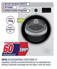 Beko - Asciugatrice Bt31031s-it